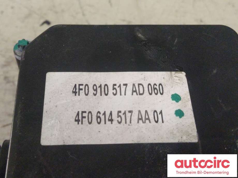 ABS sentral til Audi A6 2005-2008 (Type III, Fase 1) (C6) (C6) (BOSCH|4F0614517AA|4F0614517AC|4F0910517AD| 0265235103)