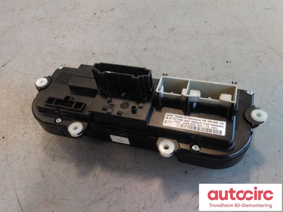 Varmeapparat betjening til VW Caddy 2015-2020 (Type III, Fase 3)  (BHTC|1K8907426AQ|1K8 907 426 AQ|5HB012108-73)