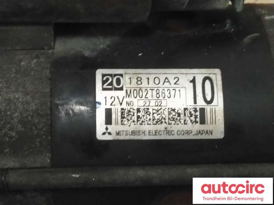 Starter diesel til Peugeot 4008 2012-2017  (MITSUBISHI ELECTRIC CORP|1607666180|1637179380|M002T86371)