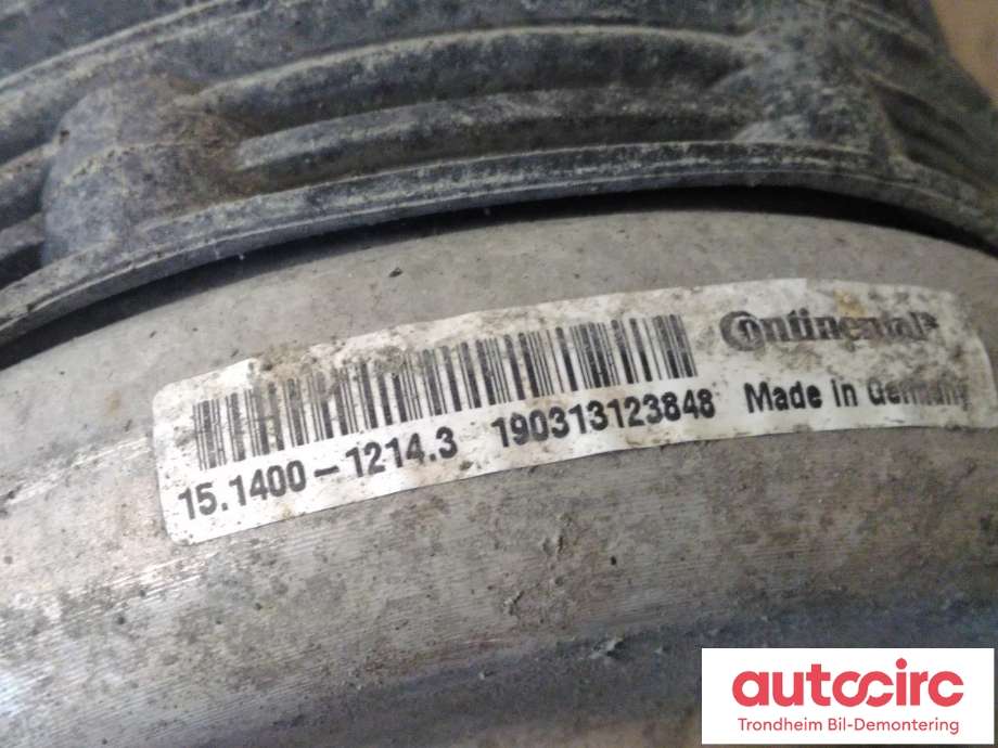 Fjær bak nivå luftpute/belg til Audi A7 2010-2014 (Type I, Fase 1) (CONTINENTAL|4G0616002T|4G0616002K|4G0 616 002 T| 4G0 616 002 K| 15.1400-1214.3)