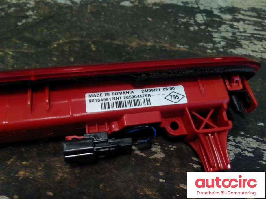 Baklykt bremselys bakrute til Mercedes Citan 2021-->> (W420) (W420) (VALEO|265904579R|A4209067700|)