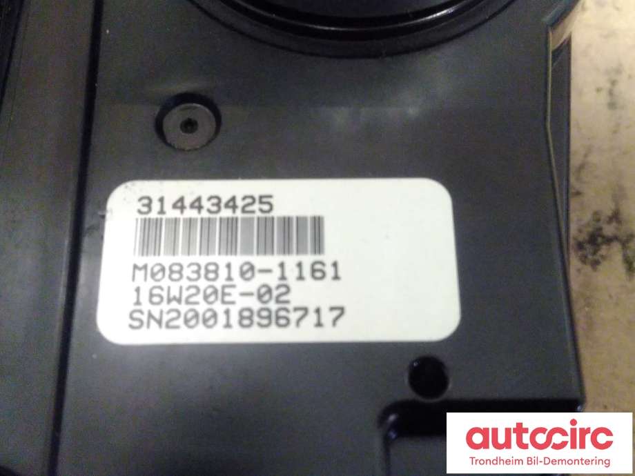 Varmeapparat betjening til Volvo XC60 2014-2017 (Type I, Fase 2)  (..|31443425|)