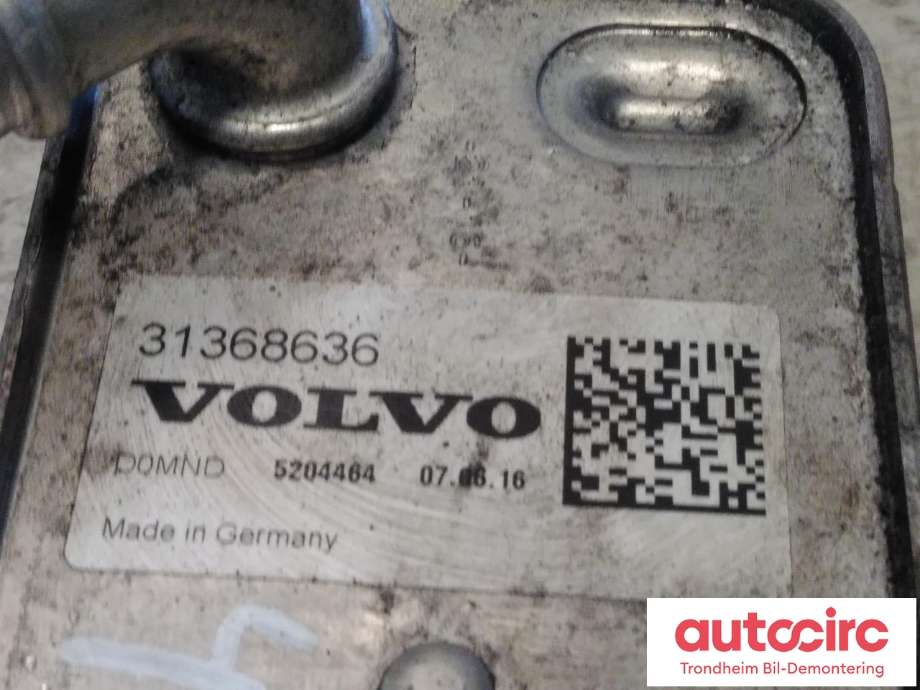 Oljekjøler til Volvo XC60 2014-2017 (Type I, Fase 2) (VOLVO|31368636|31293761|)