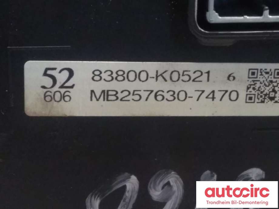 Instrumentpanel til Toyota Yaris 2020-->> (Type IV)  (DENSO|83800-K0251|83800K0521|MB257630-7470)