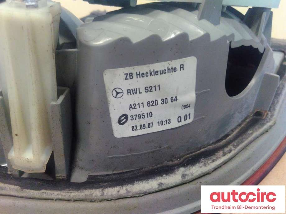 Baklykt høyre indre til Mercedes E-Klasse 2006-2009 (Fase 2) (W211) (W211) (...|A2118203064|)