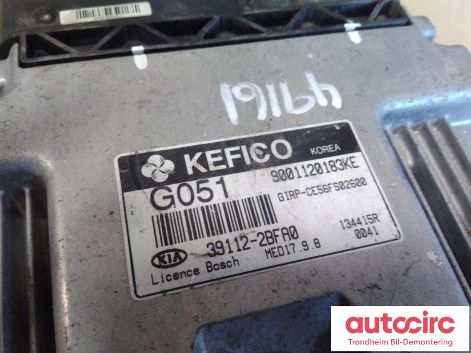 Styreenhet motor til Kia Carens 2013-2018 Type III  (...|391122BFA0|)