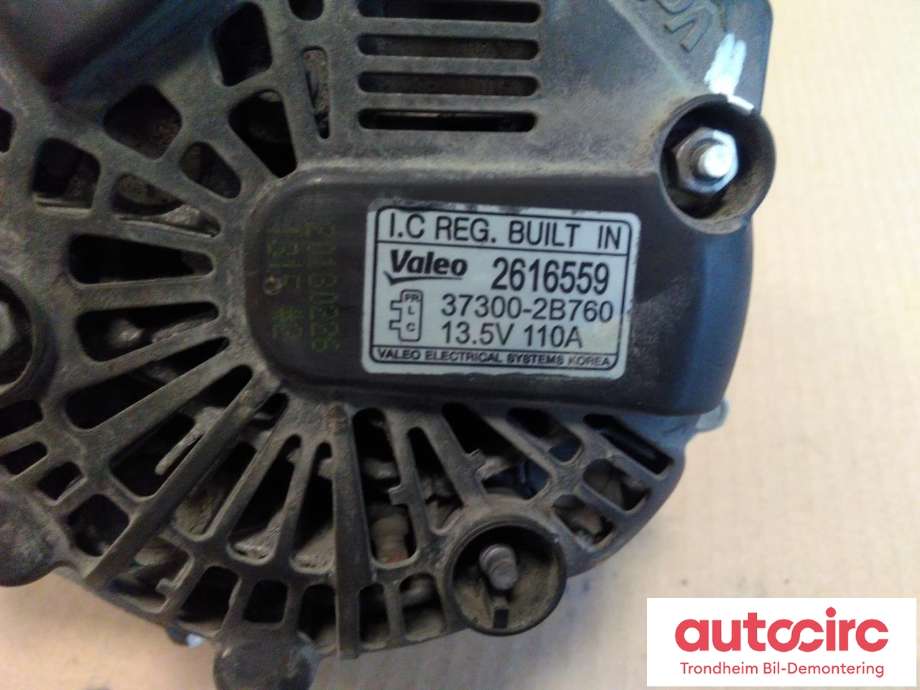 Dynamo til Kia Carens 2013-2018 Type III  (VALEO|373002B760|2616559|)