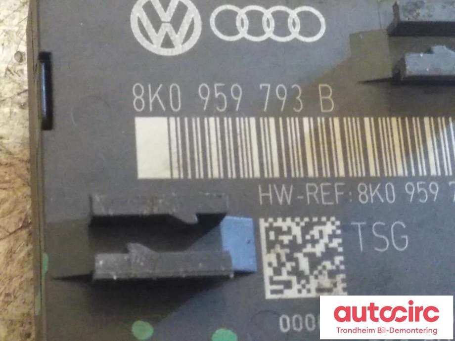 Styreenhet dør venstre foran til Audi A4 2007-2014 (Type IV) (B8) (B8) (TEMIC|8K0959793B|)