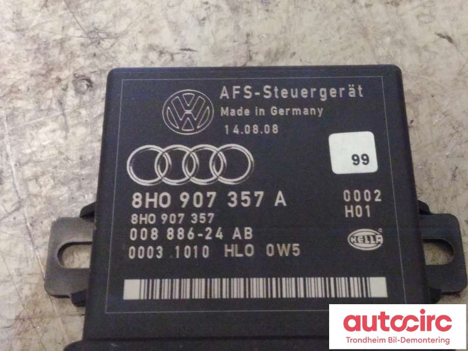 Styreenhet diverse til Audi A4 2007-2014 (Type IV) (B8) (B8) (HELLA|8H0907357A|8H0907357|HLO 0W5)
