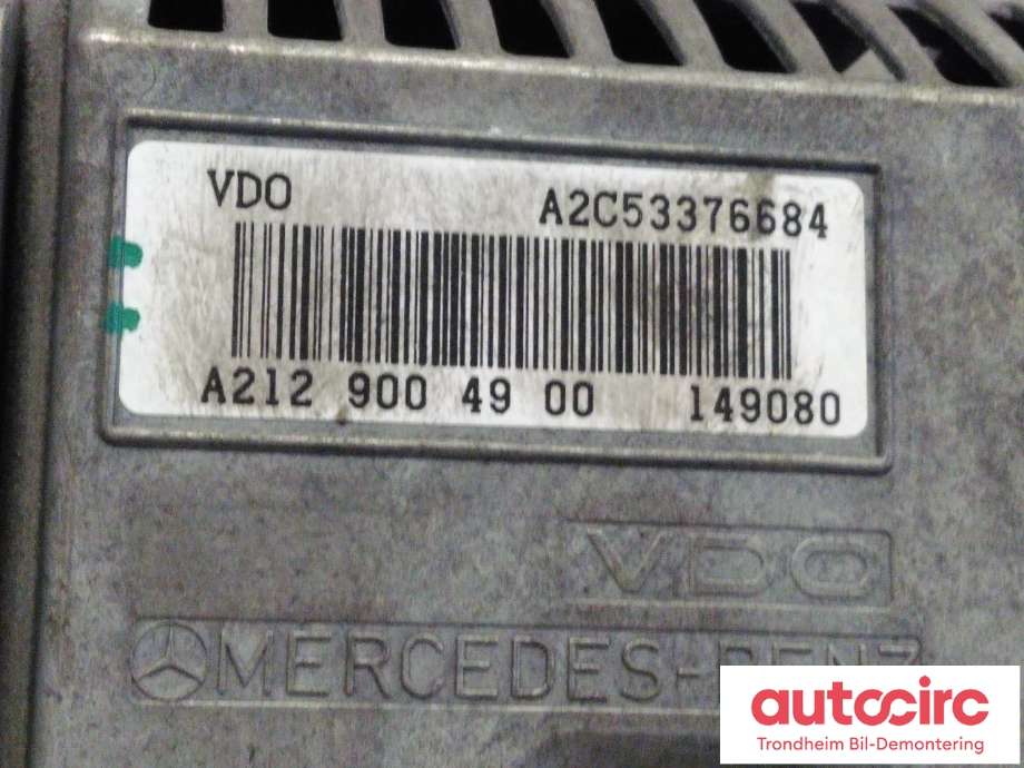 Bilstereo navigasjon skjerm til Mercedes E-Klasse 2009-2013 (Fase 1) (W212) (W212) (..|A2129004900|A2129008707|A2129009122)