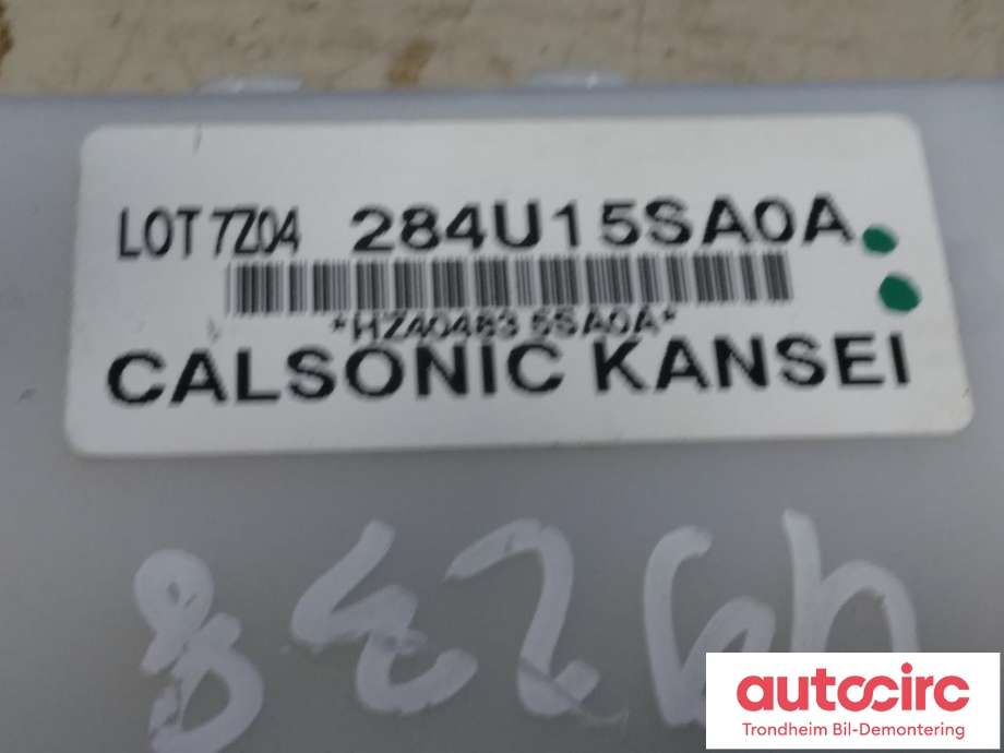 Styreenhet diverse til Nissan Leaf 2018-->> (Type II) (CALSONIC KANSEI|284U1 5SA0A|284U15SA0A|)