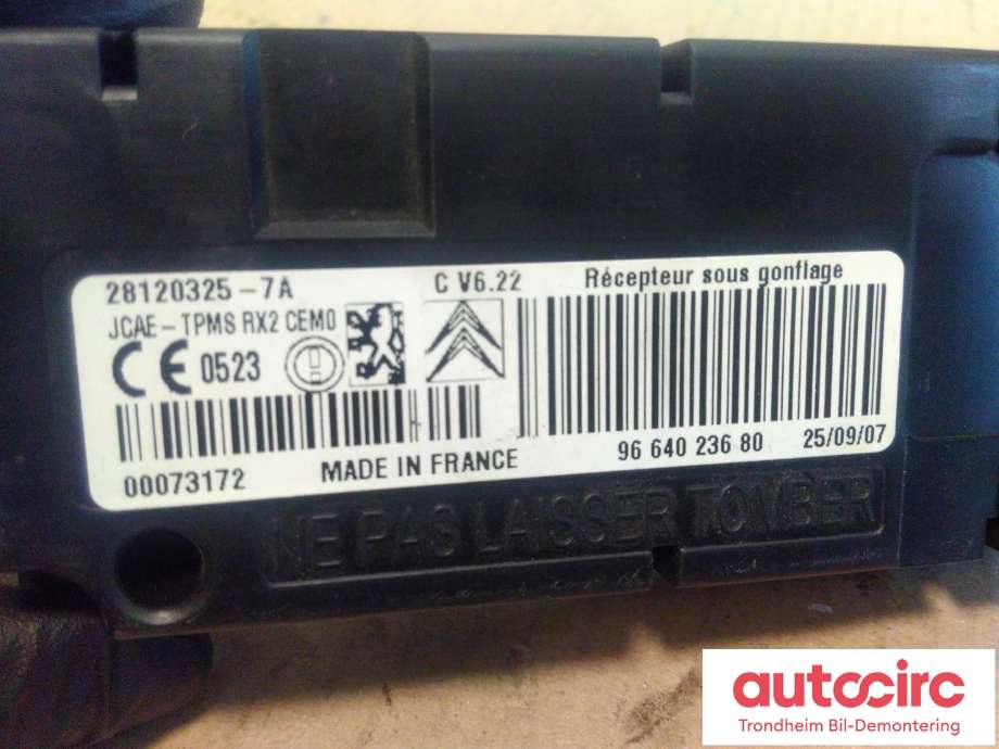 Styreenhet diverse til Citroën C4, Picasso 2006-2013 (Type I) (...|9664023680|5430P1|)