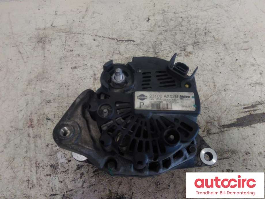 Dynamo til Nissan Note 2006-2013 (Type I)  (VALEO|23100 AX62B|23100AX62B|TG8S024)