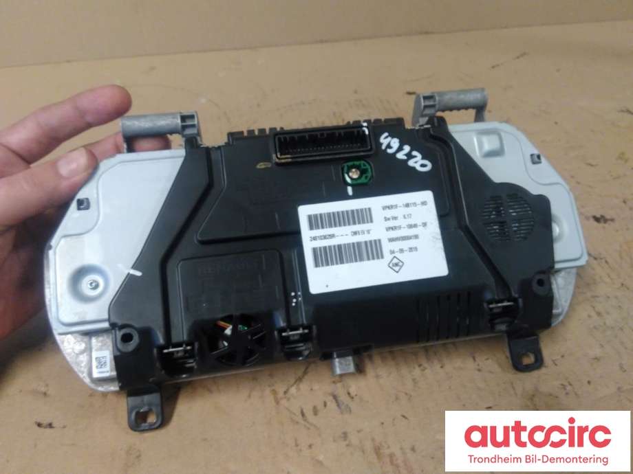 Instrumentpanel til Renault Zoe 2019-->> (Fase 2)  (..|248103628R|248096175R|VPKR1F-14B115-HD)