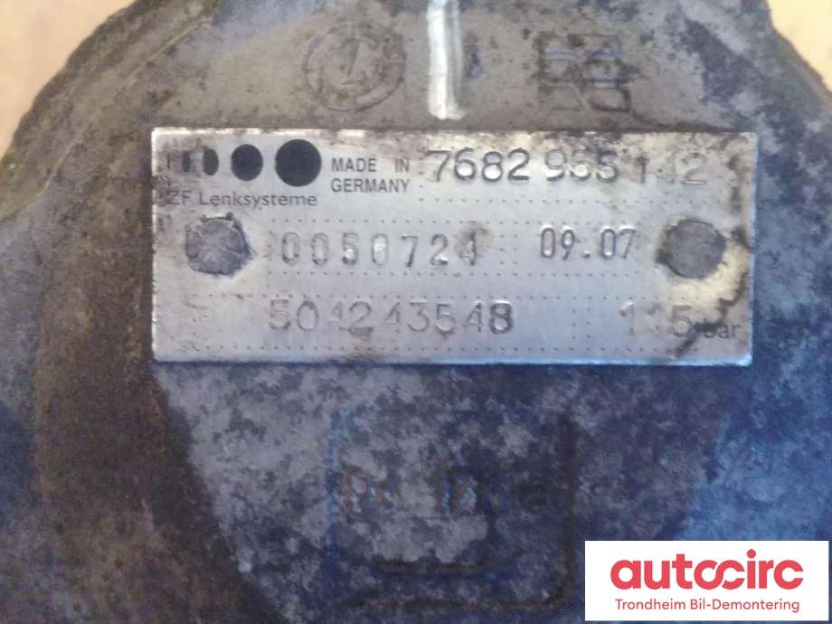 Servo pumpe mekanisk til Citroën Jumper 2007-2013 (Type III, Fase 1) (ZF|504243548|4007 SF|7682 955142)