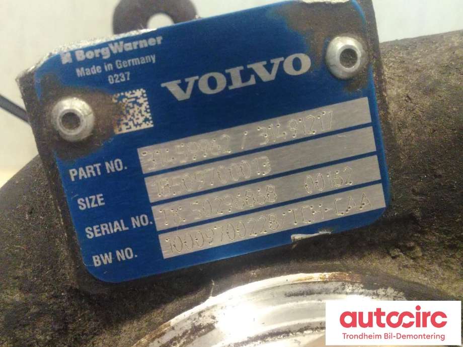 Turbo til Volvo V90 / V90 CC / S90 2016-->>  (..|31459962|36050833|31491217)