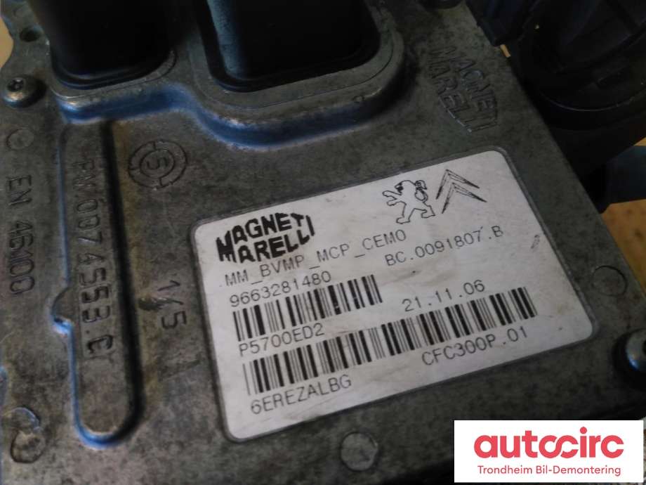 Styreenhet girkasse til Citroën C4, Picasso 2006-2013 (Type I)  (MAGNETI MARELLI|9663281480|2529RL|2531A6| P5700ED2)