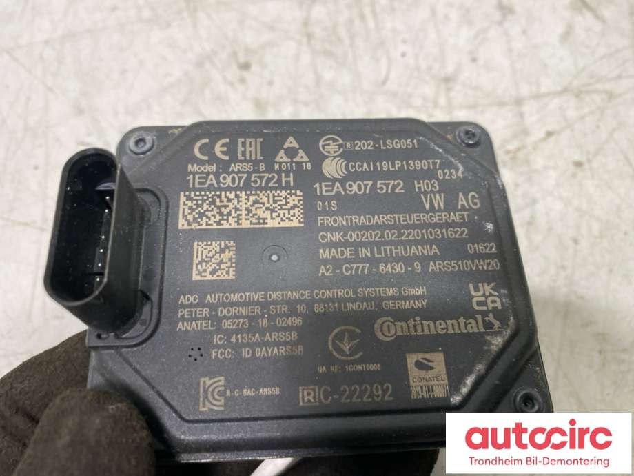 Sensor radar til Cupra Born 2022-->> (CONTINENTAL|1EA907572H|1EA9075752D|)