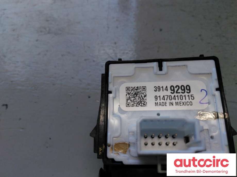 Bryter visker til Opel Ampera-e 2017-->> (Type II)  (..|39149299|39128808|)