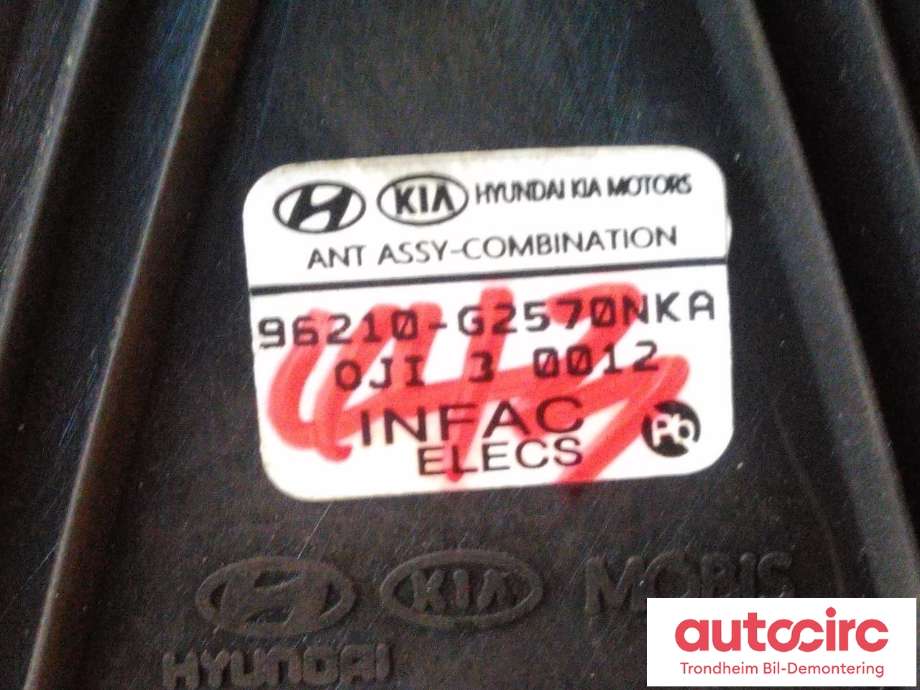 Antenne navigasjon til Hyundai Ioniq Electric 2019-->> (Fase 2) (MOBIS|96210-G2570NKA|96210G2570NKA|)