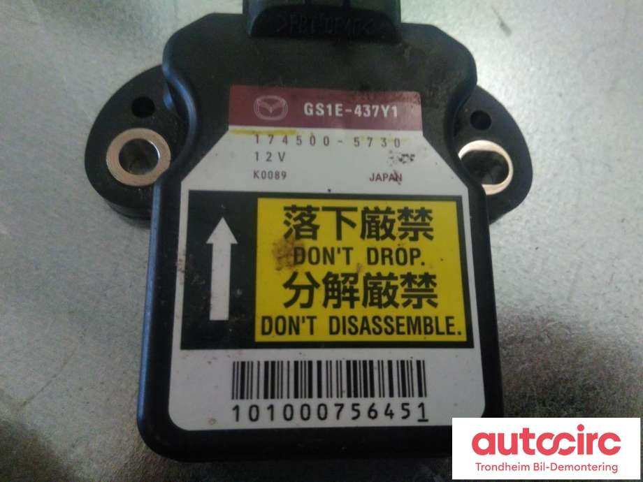 Sensor akselerasjonssensor/ESP DUO til Mazda 6 2008-2010 (Type II, Fase 1)  (GS1E-437Y1|174500-5730|)
