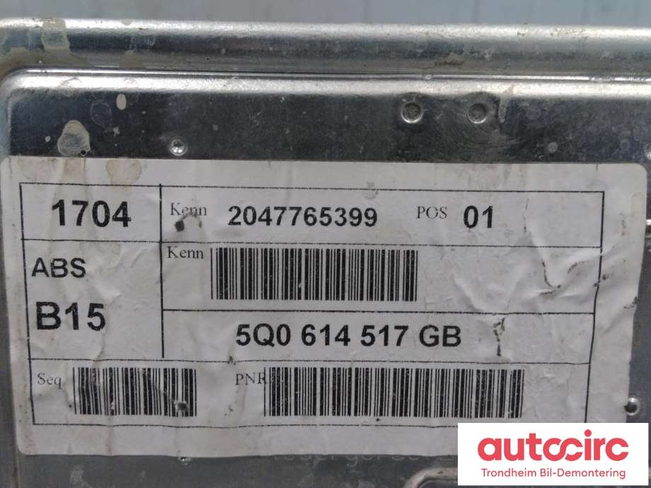 ABS sentral til VW T-Roc 2017-->>  (ATE|5Q0614517GB|5Q0 614 517 GB|10.0220-2155.4)