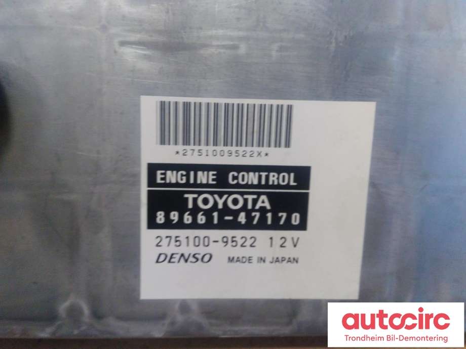 Styreenhet motor til Toyota Prius 2004-2009 (Type II) (COMBI) (COMBI) (DENSO|8966147170|2751009522|)