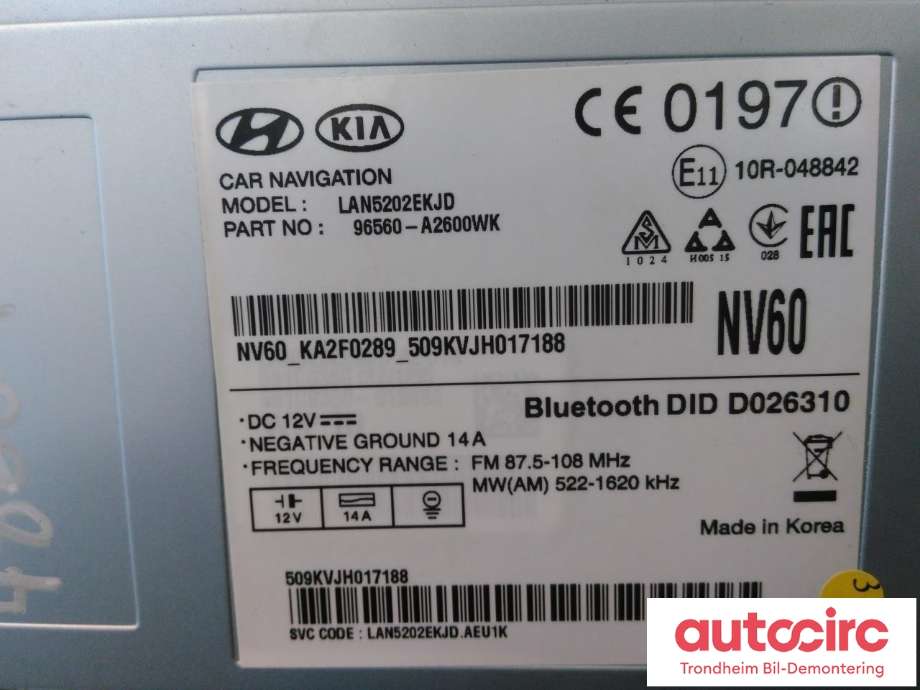 Bilstereo navigasjon til Kia Cee
