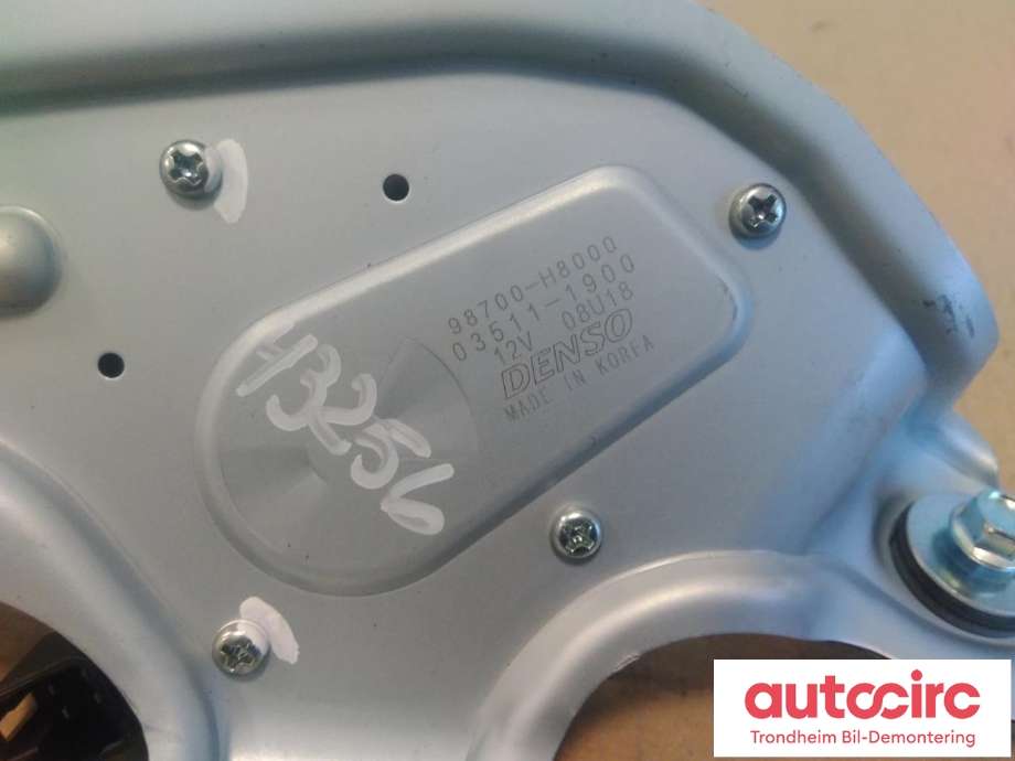 Viskermotor bakrute til Kia Stonic 2017-->>  (DENSO|98700H8000|03511-1900|)