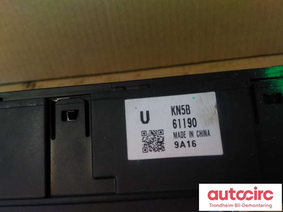 Varmeapparat betjening til Mazda CX-5 2017-->> (Type II) (..|KN5B-61190-U|KN5B-61190|KN5B61190)