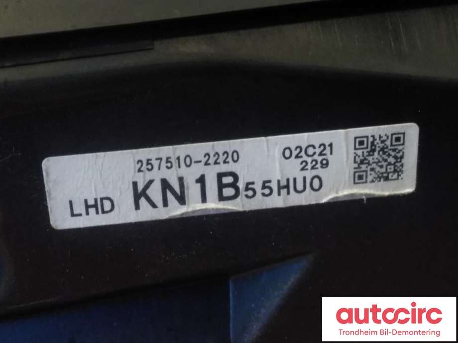 Instrument head-up display (HUD) til Mazda CX-5 2017-->> (Type II)  (DENSO|KN1B-55HU0|KN1B55HU0|257510-2220)
