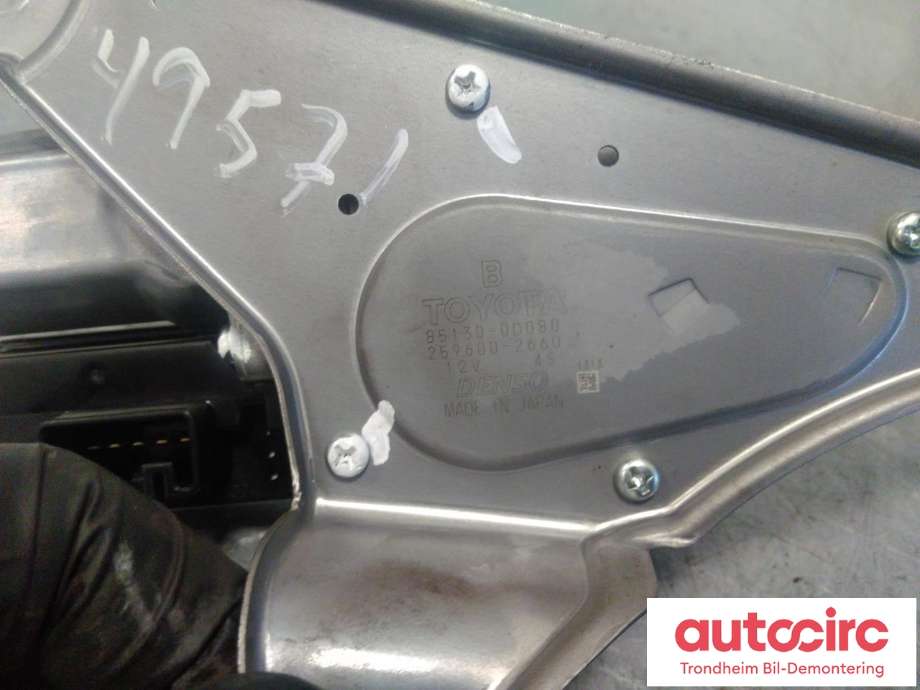 Viskermotor bakrute til Toyota Yaris 2014-2020 (Type III, Fase 2)  (DENSO|851300D080|259600-2660|)