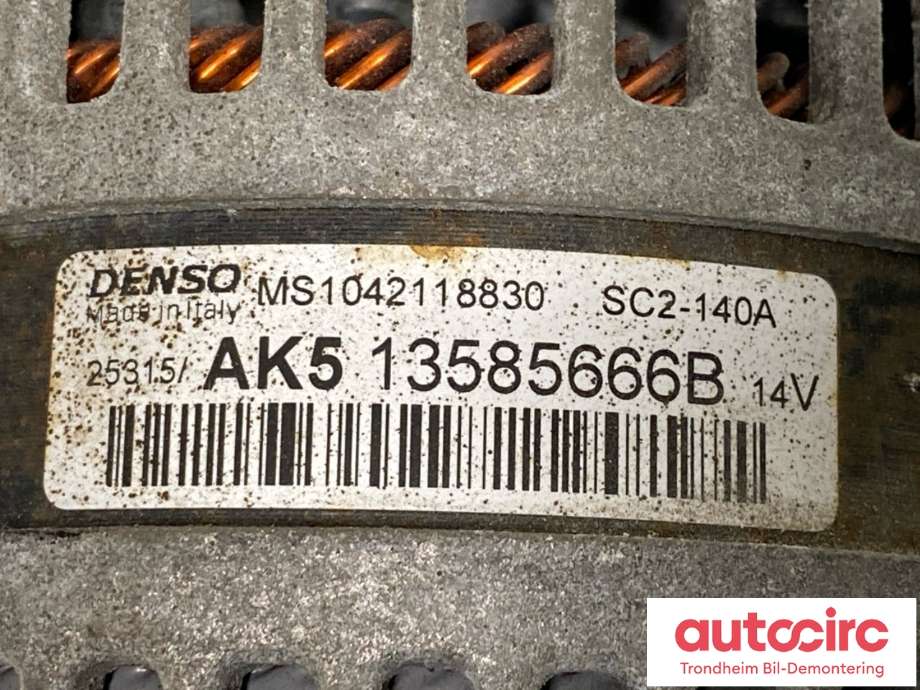 Dynamo til Opel Corsa E 2015-2019  (..|13585666|95519908|95527248)
