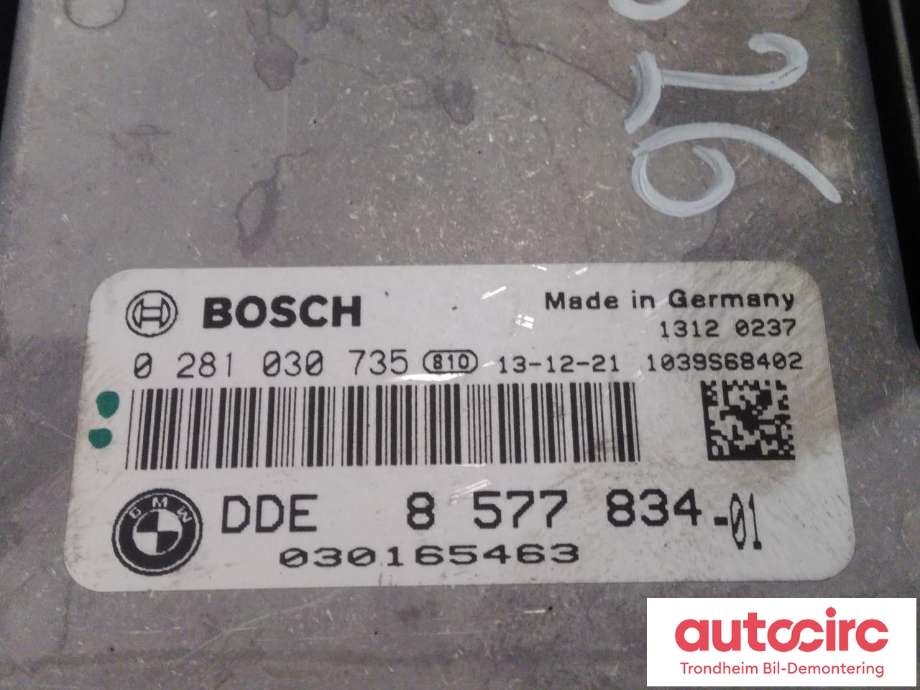 Styreenhet motor til BMW 7-Serie 2009-2015 (F01/F02/F03/F04) (F01/F02/F03/F04) (..|8577834|13618577834|13618577835| 0281030735)