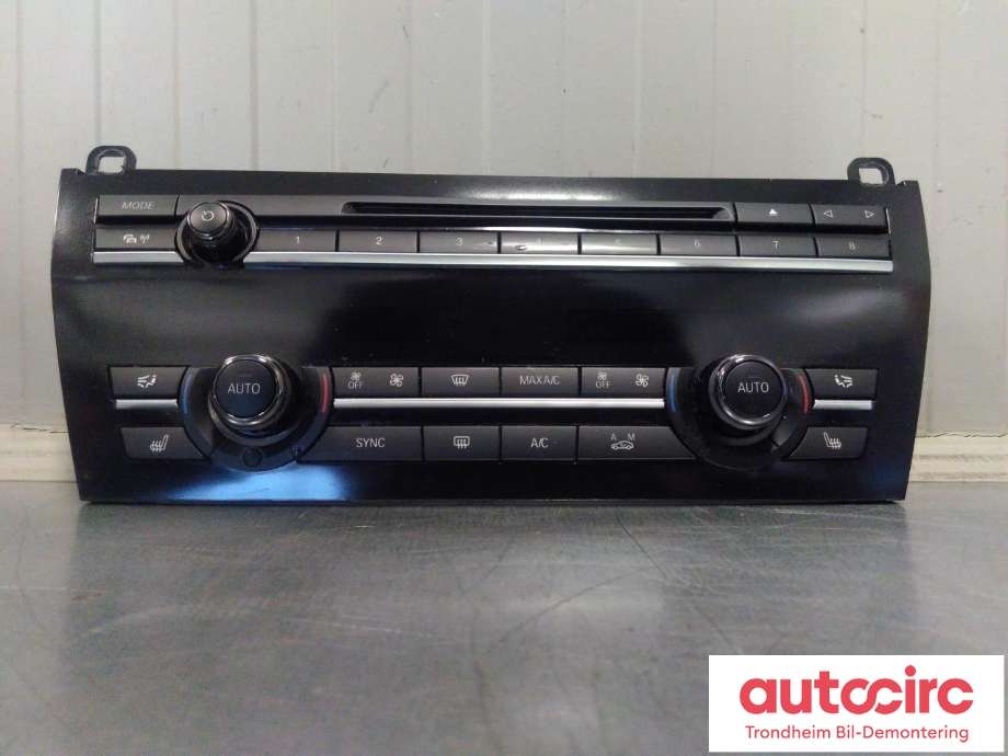 Varmeapparat betjening til BMW 7-Serie, 2009-2015 (F01/F02/F03/F04) (F01/F02/F03/F04) (BMW|9331878)