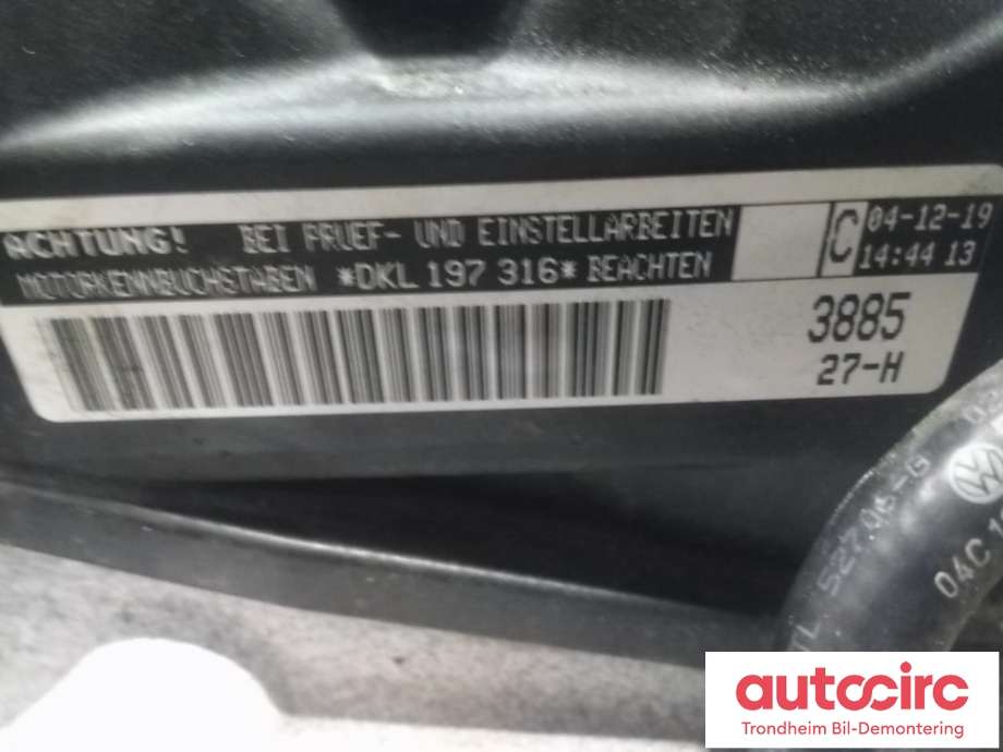 Motor bensin til VW Polo 2017-2021 (Type VI, Fase 1) (VW AG|04C100033K|04C100098MX|DKLA)