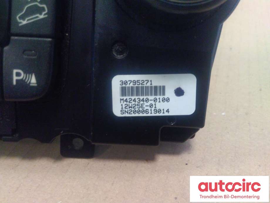 Varmeapparat betjening til Volvo XC70 2008-2013 (Type II, Fase 1)  (...|30795271|)