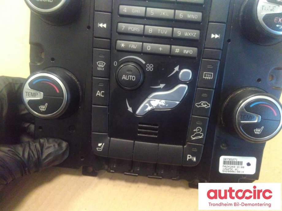 Varmeapparat betjening til Volvo XC70 2008-2013 (Type II, Fase 1)  (...|30795271|)