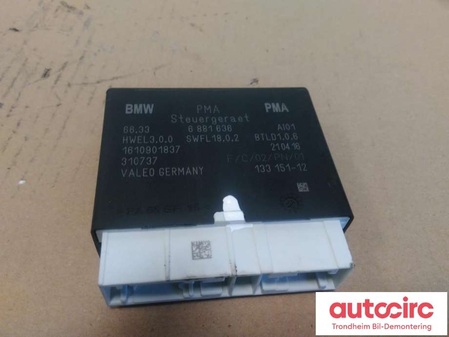 Styreenhet parkering til BMW 2-Serie, Active/Gran Tourer, 2014-->> (F45/F46) (F45/F46) (VALEO|66336881636)