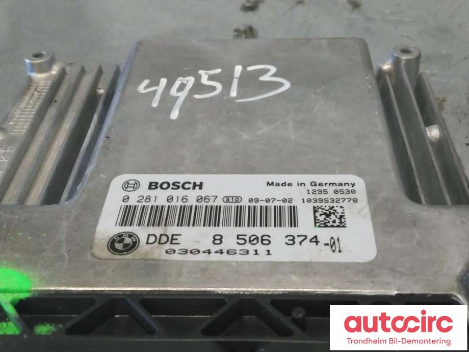 Styreenhet motor til BMW 3-Serie 2005-2011 (E90/E91/E92/E93) (E90/E91/E92/E93) (BOSCH|8506374|13618512498|0281016067)