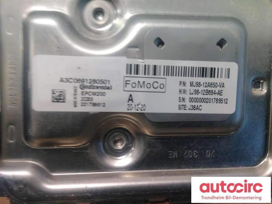 Styreenhet diverse til Ford Mustang Mach-e 2020-->>  (...|MJ98-12A650-VA|2502229|)