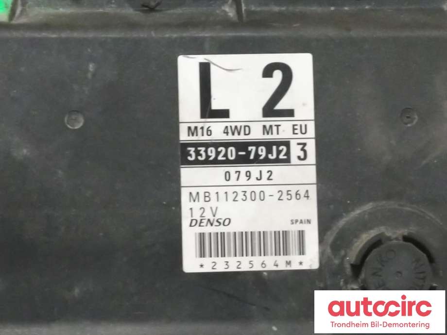 Styreenhet motor til Suzuki SX4 2006-2009 (Type I, Fase 1)  (DENSO|33920-79J23|3392079J24|33920-79J24| MB112300-2564)