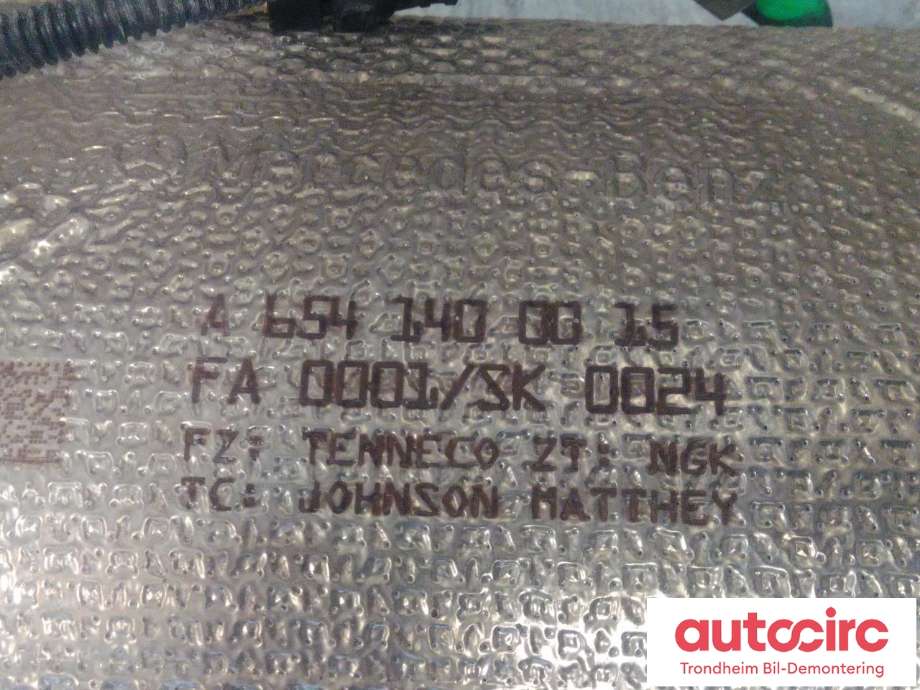 Partikkelfilter til Mercedes E-Klasse 2016-2023 (W213) (W213) (MERCEDES-BENZ|A6541400015|A6541402800|A6541403801| A 654 140 28 00| A 654 140 38 01| A 654 140 00 15)