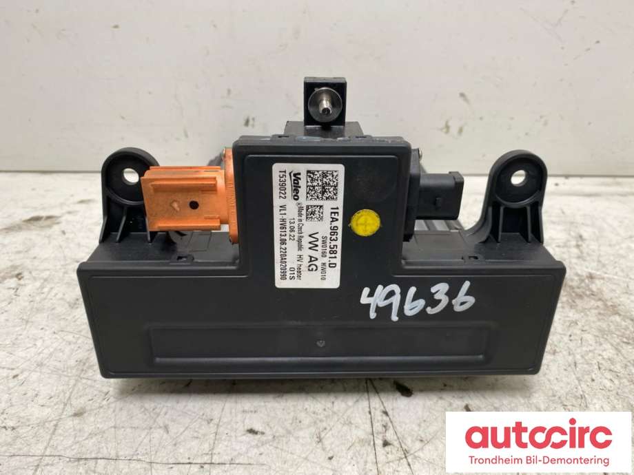 Varmeapparat PTC-heater til VW ID.3 2020-->>  (VALEO|1EA963581D|1EA963581E|1EA 963 581 E| 1EA 963 581 D)