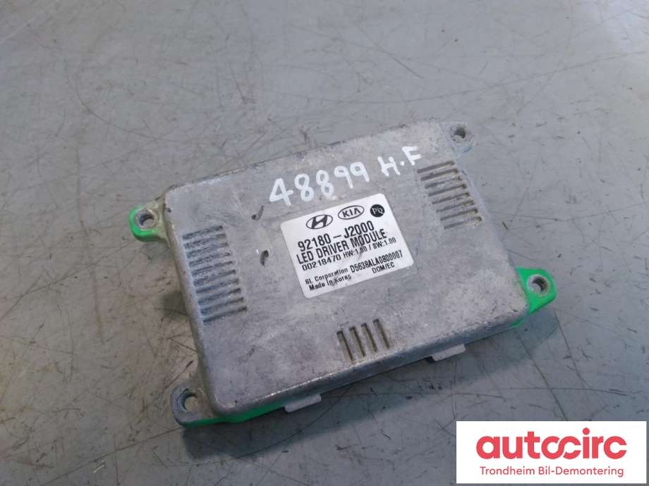 Styreenhet LED til Kia e-Soul, 2019-->> (Type III)  (..|92180-J2000)