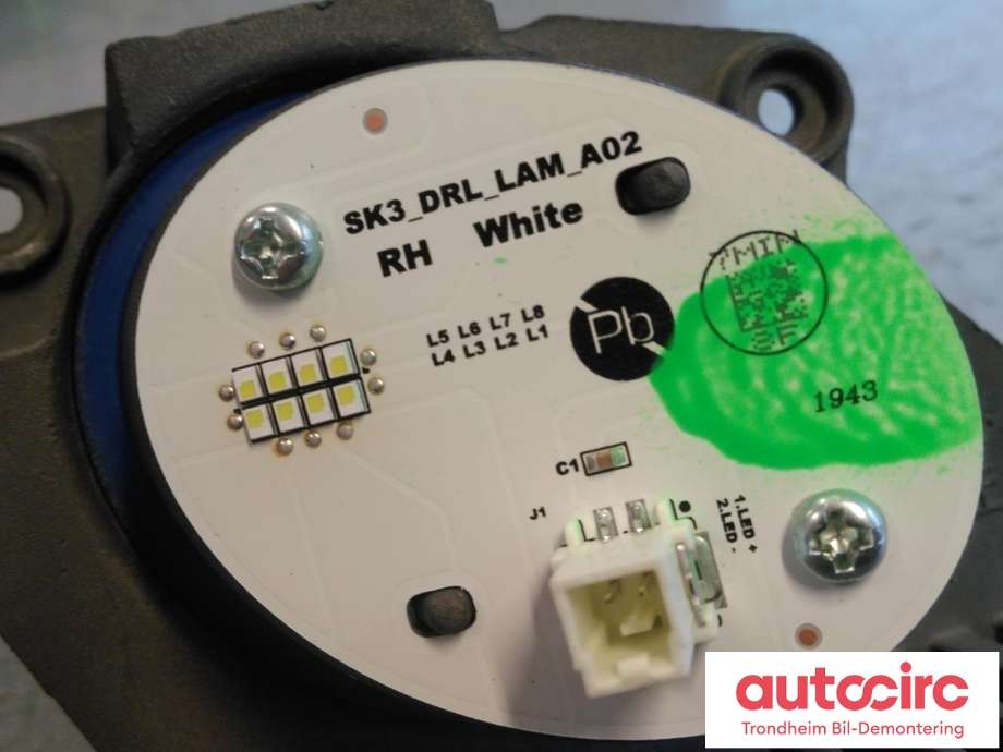 Styreenhet LED til Kia e-Soul 2019-->> (Type III)  (LED MODULE HØYRE SIDE|191217084|SK3_DRL_LAM_A02|)