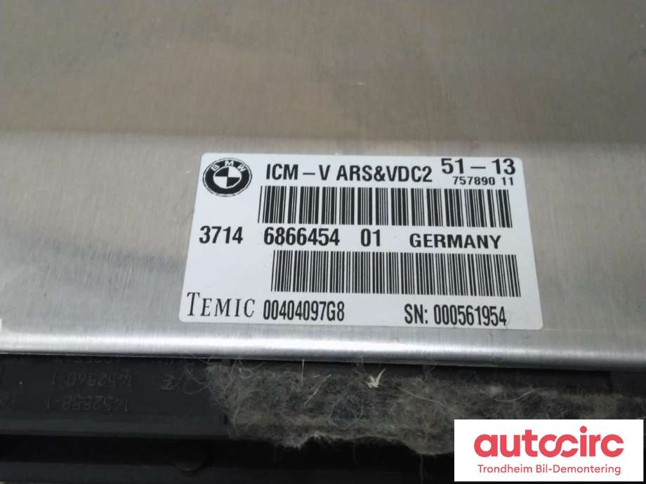Styreenhet nivå/luftfjæring til BMW 7-Serie 2009-2015 (F01/F02/F03/F04) (F01/F02/F03/F04) (TEMIC|6866454|00404097G8|)