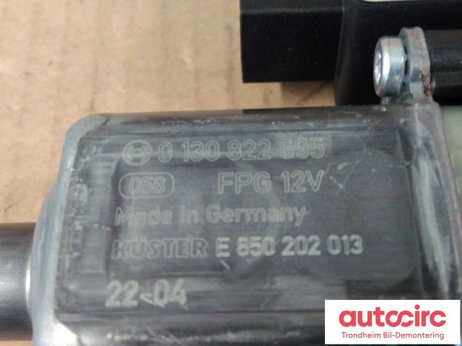 Ruteheis, kun motor, venstre bak til Cupra Born 2022-->>  (BOSCH KUSTER|5Q0959407D|5Q0 959 407 D|0130822695| E850202013)