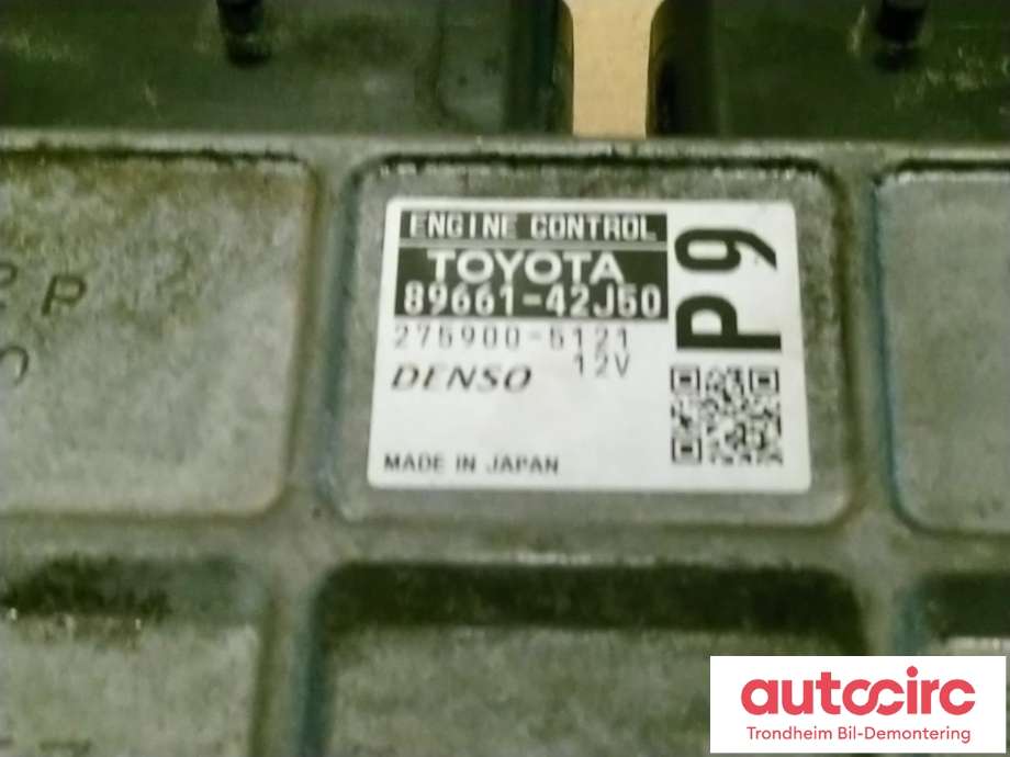 Styreenhet motor til Toyota RAV4 2013-2015 (Type IV, Fase 1)  (DENSO|89661-42J50|8966142J50|275900-5121)