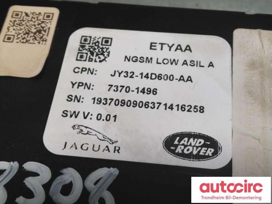 Styreenhet sete til Jaguar I-PACE 2018-->>  (..|JY32-14D600-AA|JY3214D600AA|T2R25464)